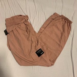 Pink cargo sweats/joggers